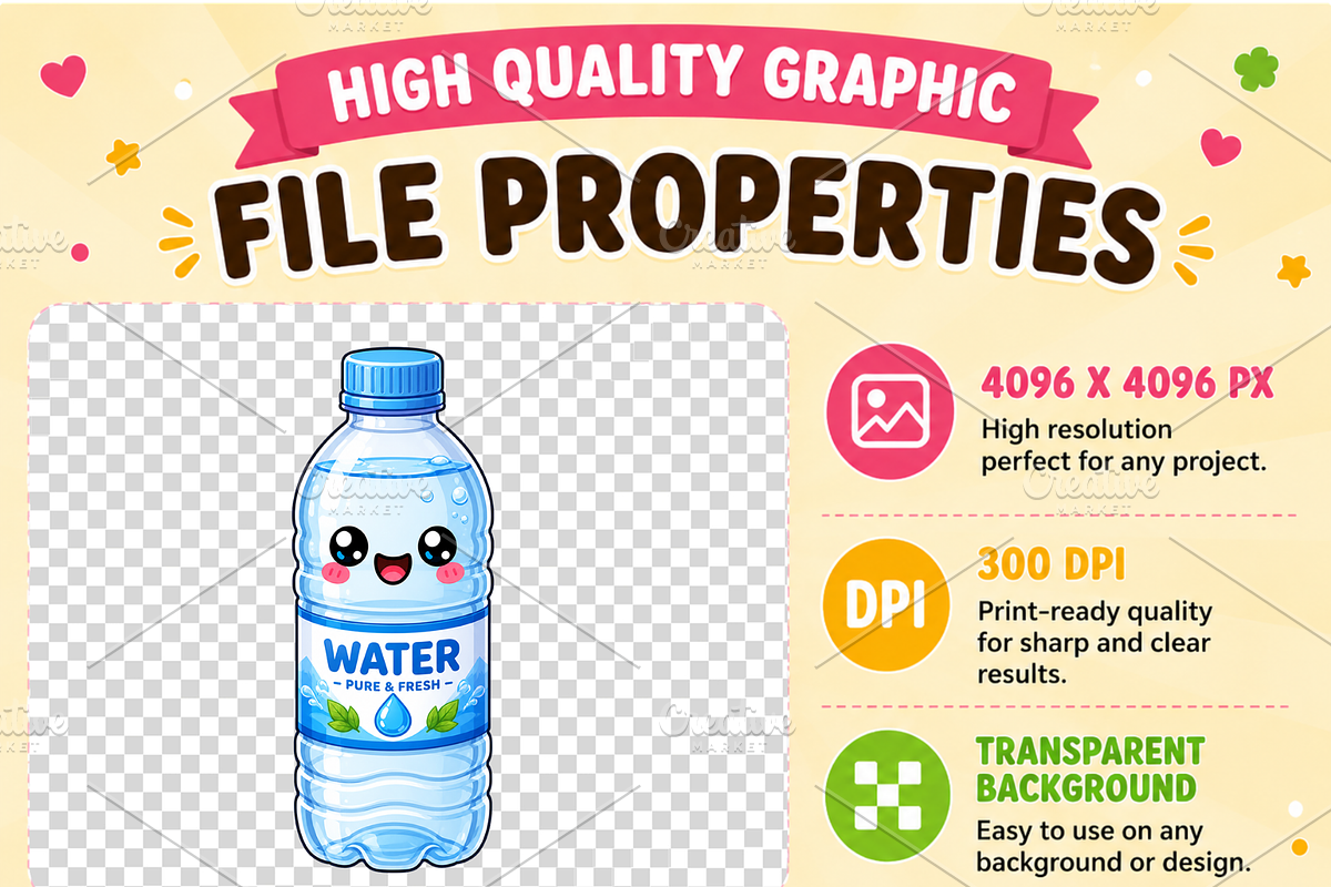 Kawaii Drinks Clipart PNG, a Food Illustration by QM_ART (Photo 4 of 4)