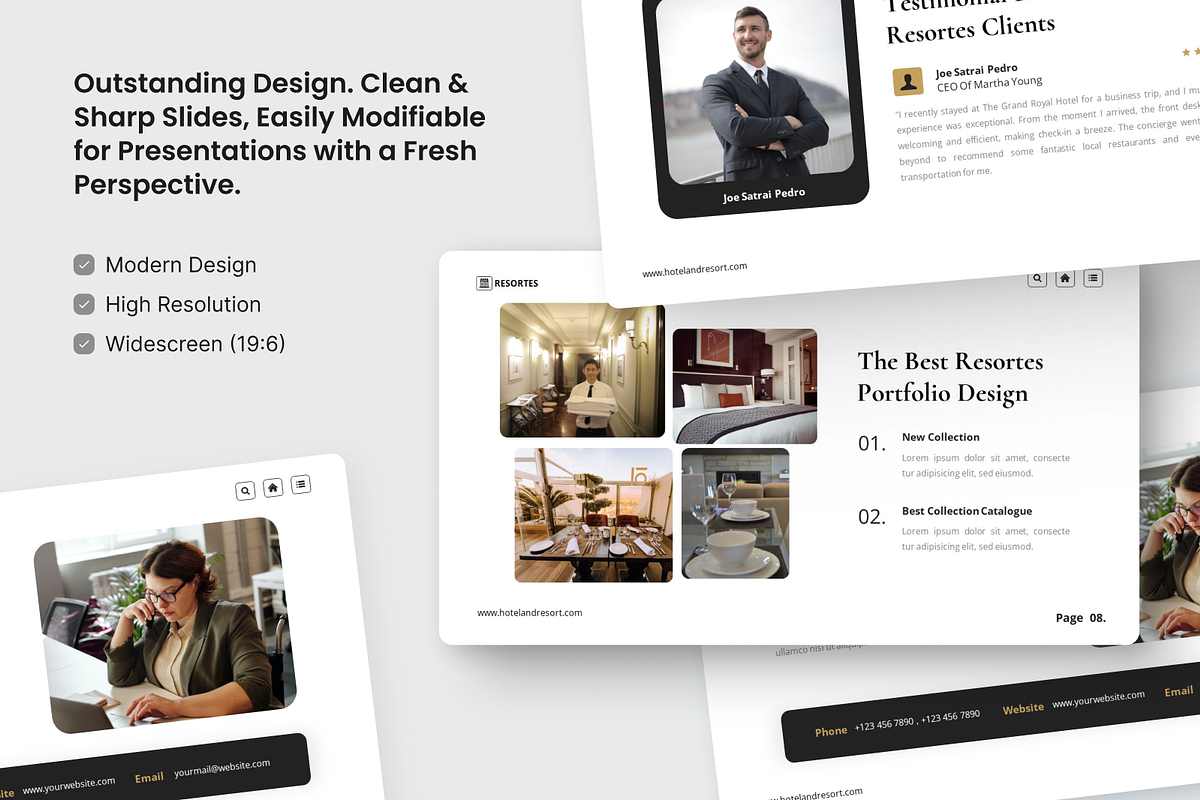 Luxury Hotels And Resort Keynote, a Presentation Template by SquidPixey (Photo 3 of 6)