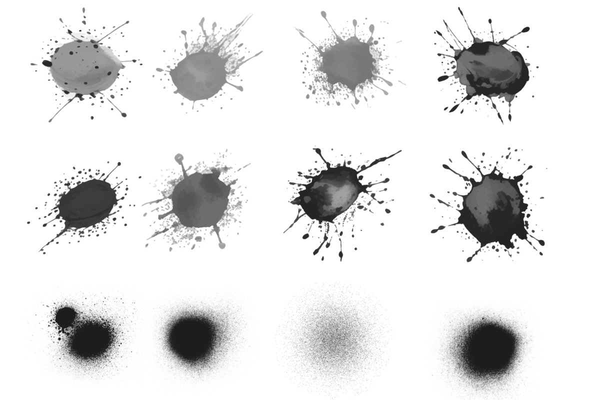Splash Splatter Marks Set 3 Stamps, a Brush Add-On by Disasterology Ink (Photo 7 of 10)