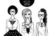 Hipster set., a Person Illustration by AnastasiaFears (Thumbnail 3 of 4)
