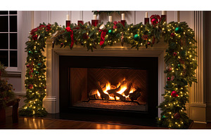 christmas holiday garlands ai, a Holiday Photo by pikepicture