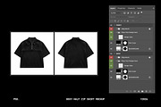 Boxy Half Zip Shirt Mockup PSD, a Shirt Mockup by Irhasalfahad (Thumbnail 4 of 4)