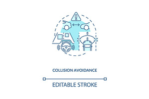 Collision Avoidance Concept Icon