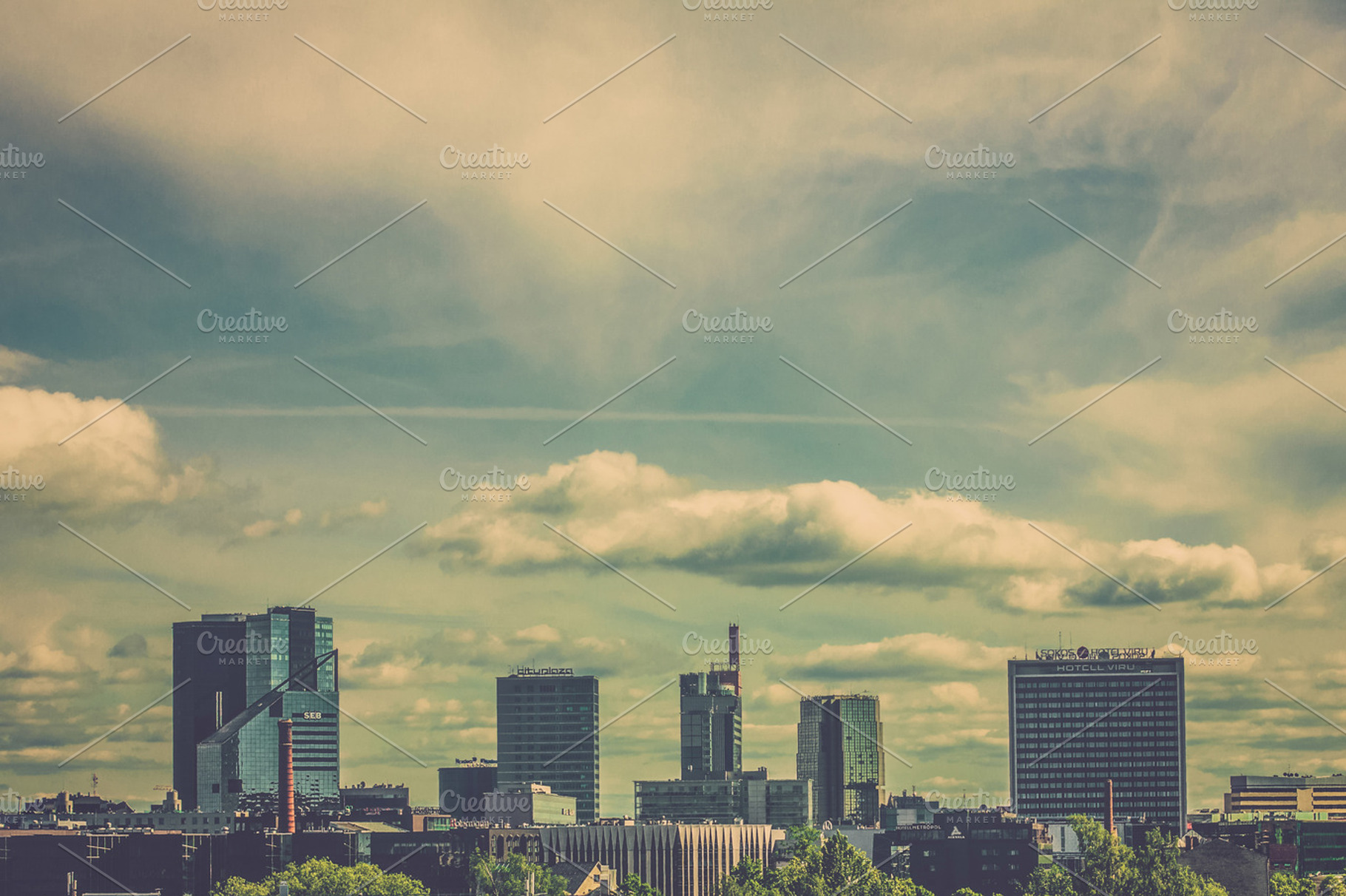 Cityscape Containing Tallinn S And Skyscraper