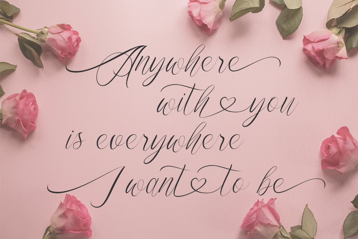 Alice Simon - Valentine Modern Font, a Script Font by Pandeka Studio (Photo 7 of 10)