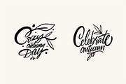 Autumn & Fall Lettering Set, a Seasonal Illustration by Oktyabr (Thumbnail 5 of 6)