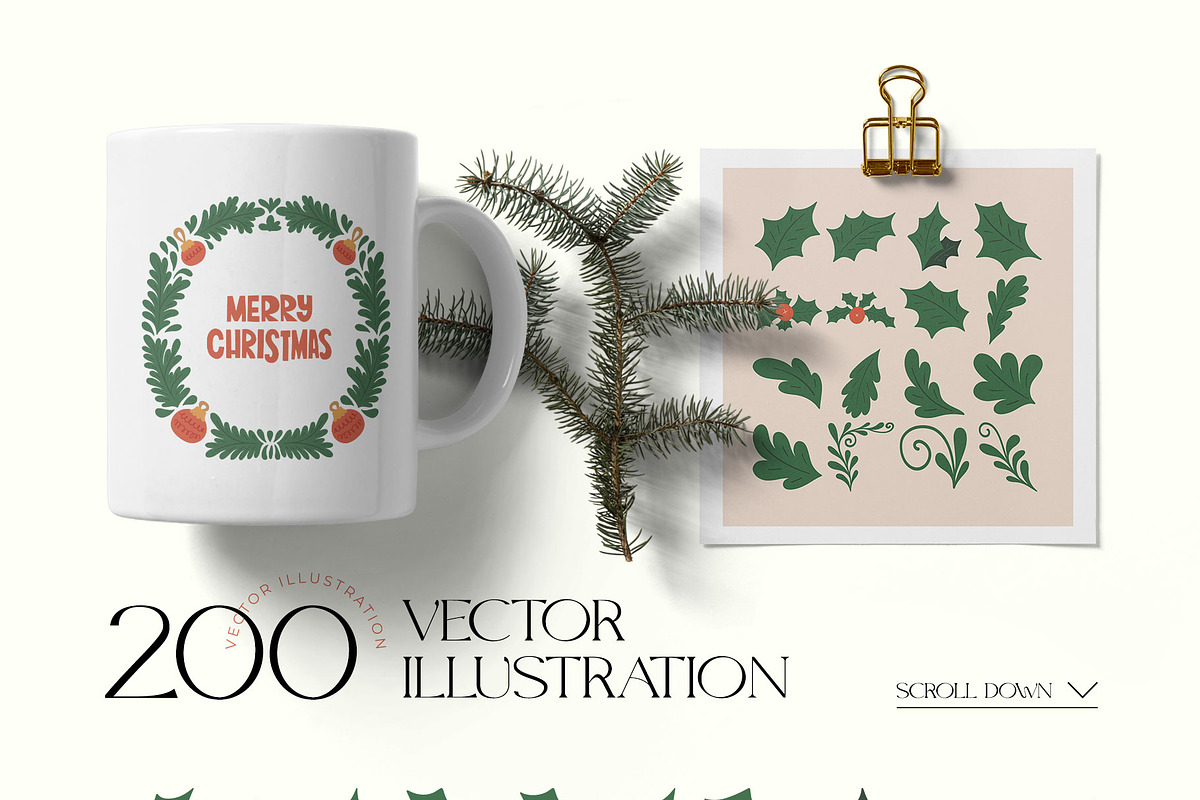 Modern Christmas.2 | WallArt Creator, an Object Graphic by Leleka.Store (Photo 15 of 20)