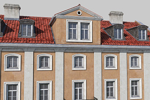 Classic European Tenement Facade 03