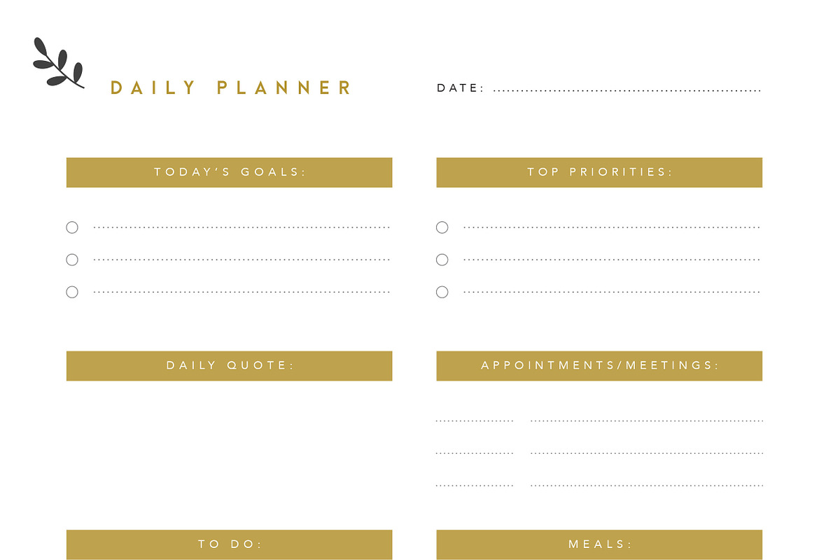 Printable Planner Bundle, a Stationery Template by The Template Depot (Photo 7 of 8)