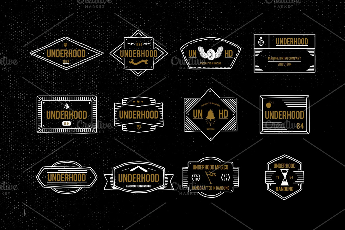 24 Outline Logos Template preview 2