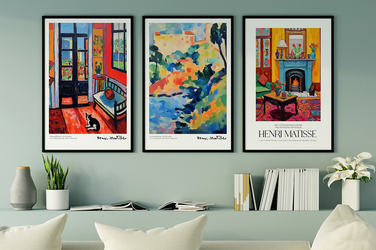 Matisse Inspired Modern Art Poster, a Decorative Illustration by Vibrand Studio (Photo 1 of 12)