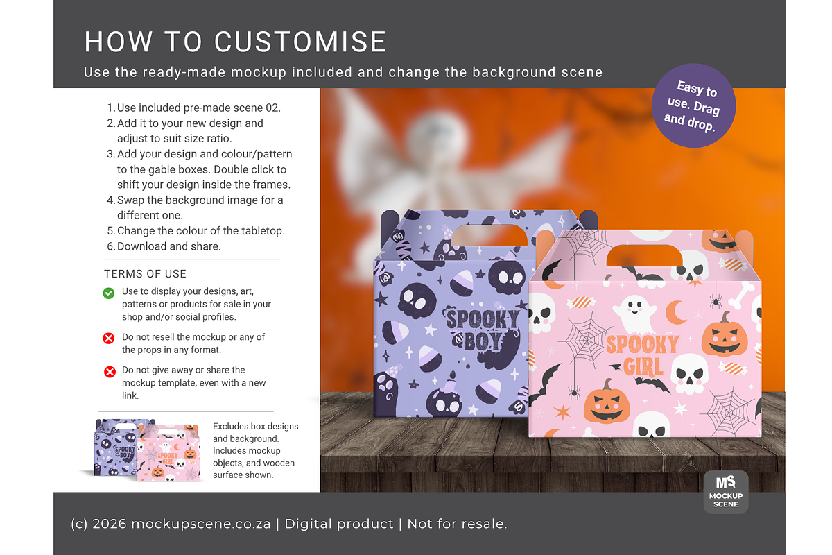 Canva Gable Mockup with Dieline, a Packaging Mockup by Mockup Scene (Photo 10 of 13)
