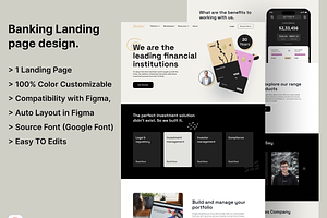 Banking Landing Page Design