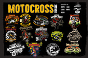Motocross Design Bundle, a Transportation Illustration by The BolzStudio (Thumbnail 1 of 8)