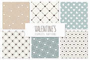 Valentine's Seamless Patterns Set, a Pattern Graphic by Curly_Pat (Thumbnail 1 of 5)