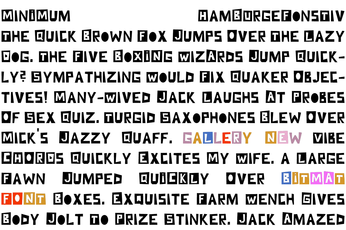 Paper Cut Out Color Bitmap Font, a Handwritten Font by Kasia Sokolovska (Photo 2 of 7)