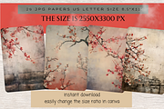EDO PERIOD JUNK JOURNAL PAGES, a Decorative Illustration by Daring Digies (Thumbnail 7 of 16)
