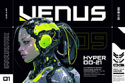 Clockyn - Futuristic & Bold Expanded, a Sans Serif Font by Typia Nesia (Thumbnail 3 of 11)