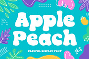 Apple Peach | Playful bubble Font, a Sans Serif Font by roomspace creative lab (Thumbnail 13 of 14)