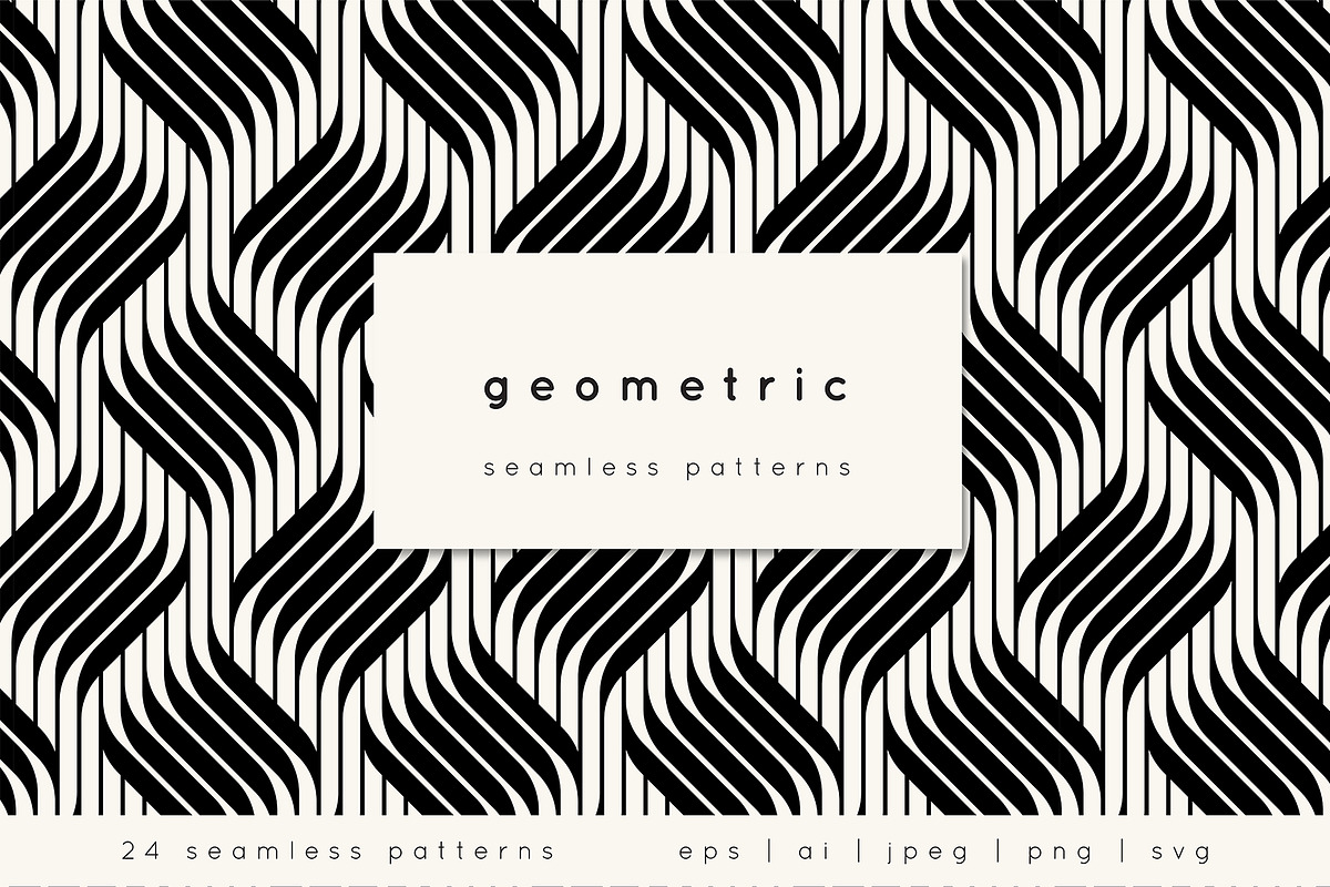 Geometric Seamless Pattern Set, a Pattern Graphic by Curly_Pat (Photo 1 of 7)