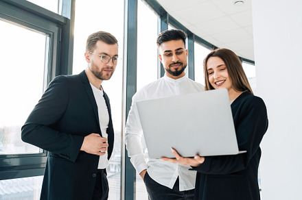 Group of business people, a Photo by borodai94