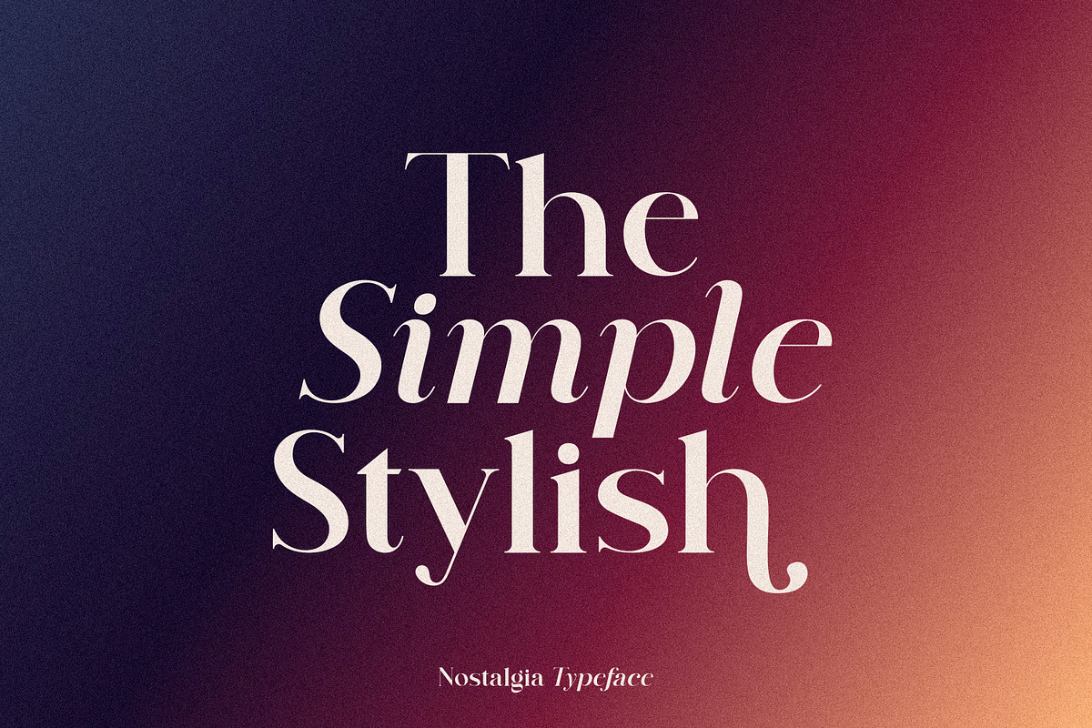 Nostalgia Typeface, a Serif Font by MaxArt Foundry (Photo 16 of 20)