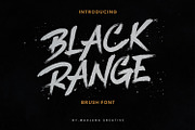 Black Range Brush Font, a Handwritten Font by Maulana Creative (Thumbnail 1 of 10)