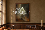 Autumn Vertical Frame Mockup PSD, a Household Mockup by AYAKA Studio Co. (Thumbnail 4 of 6)