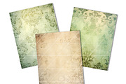 Vintage Grungy Damask Digital Paper, a Background Graphic by BusyDaydesign (Thumbnail 3 of 9)