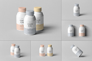 Cosmetic Bottle Mock-up 3