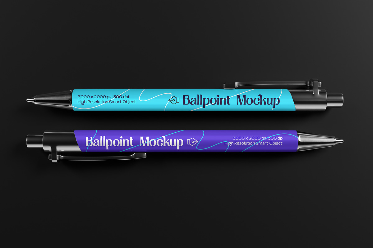 Realistic Pen Mockup, a Pens & Pencil Mockup by Nathatype (Photo 4 of 9)