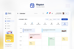 Kapan - Calendar Admin Dashboard UI