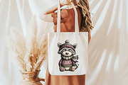 Funny Christmas Racoon Clipart, an Illustration by Libby Wishes (Thumbnail 6 of 7)