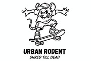 Urban Skate Beast, an Animal Illustration by Izdihaar_Studio (Thumbnail 1 of 3)