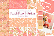 Peach Fuzz, abstract floral Patterns, a Pattern Graphic by ArtPavo (Thumbnail 1 of 8)
