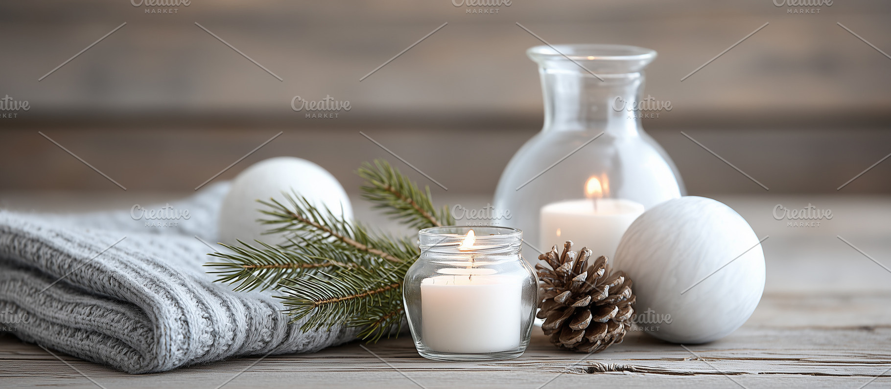 Cozy soft gray knitted blanket, a Holiday Photo by MistyDay