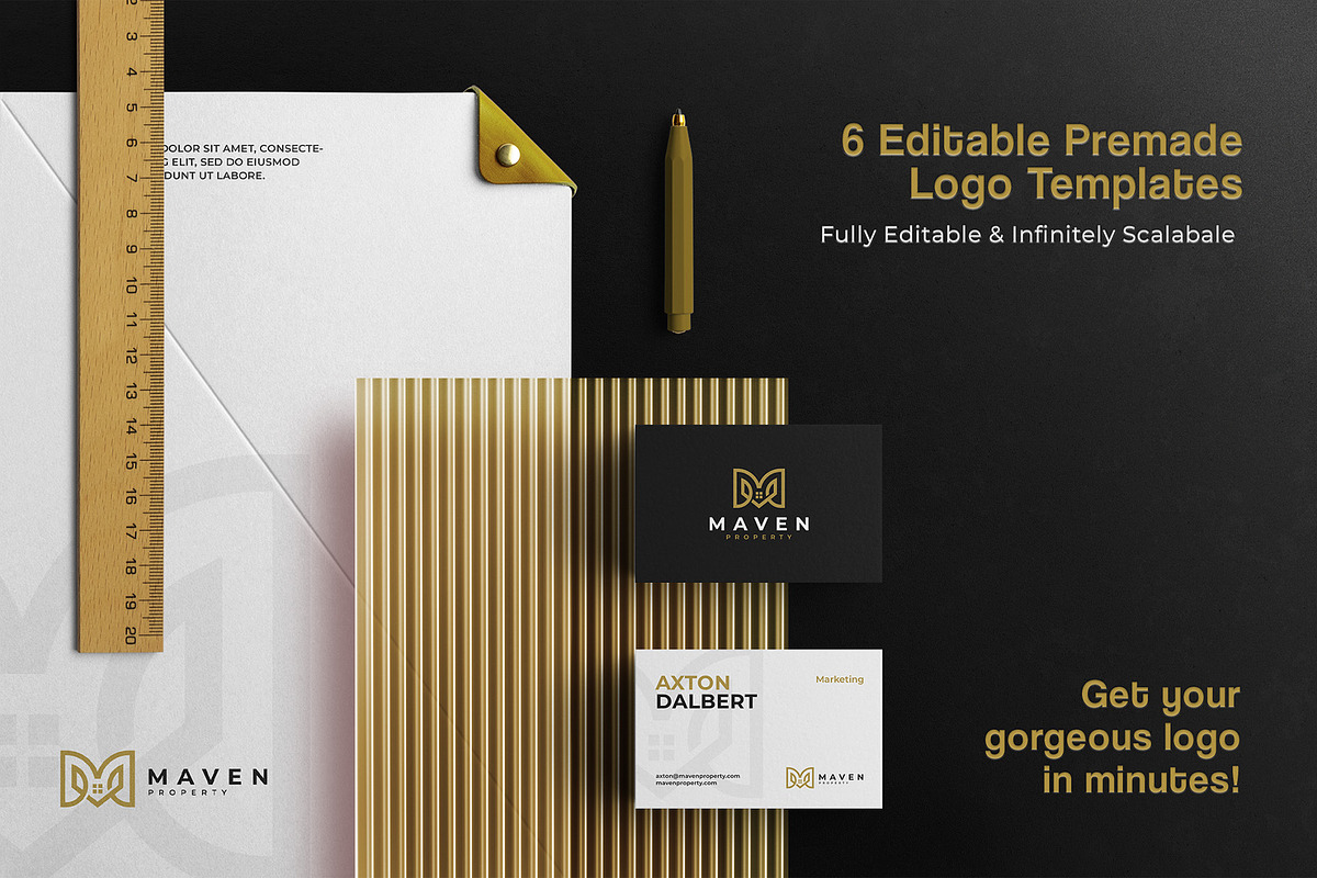 Luxury Real Estate Logo Collection, a Branding & Logo Template by Rukuru Studio (Photo 4 of 6)