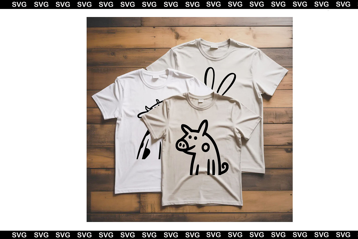 SVG cartoon big set of cute doodle, an Animal Illustration by SketchArtStudio (Photo 3 of 3)
