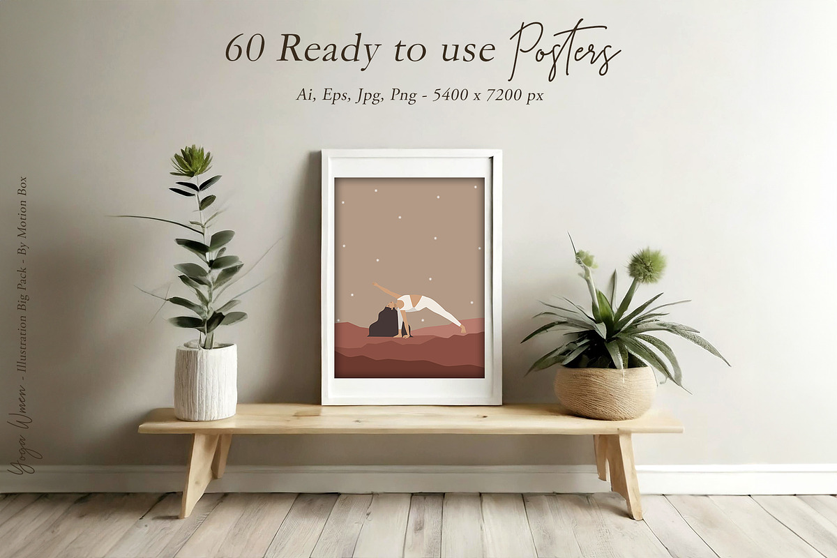 Yoga Women Illustrations Big Pack, a Person Illustration by Motion-Box (Photo 11 of 27)