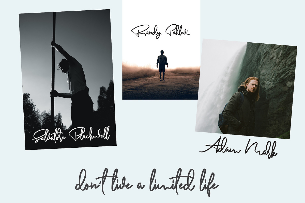 Anderfont - a Signature Font preview 4