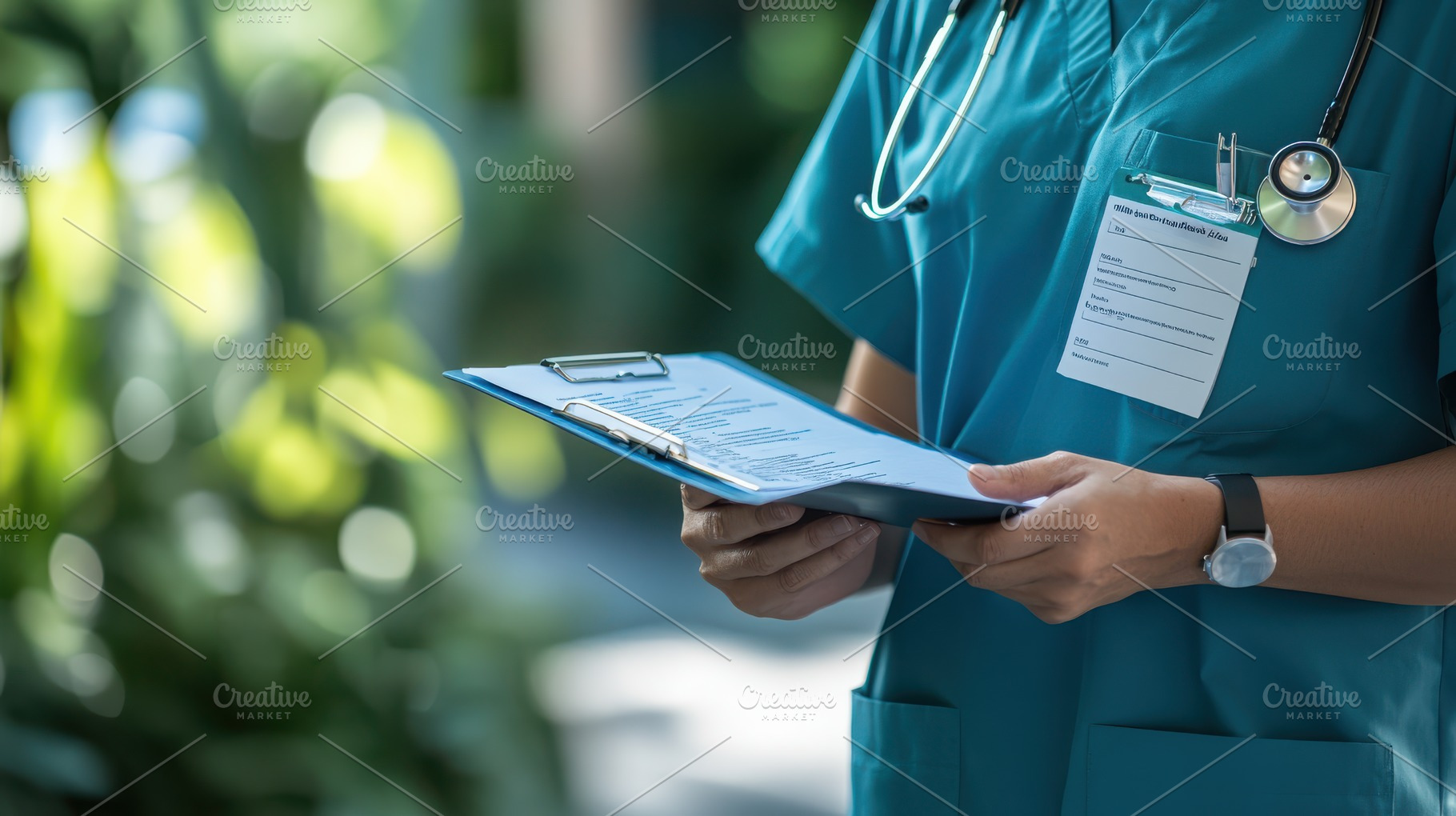 Medical Professional Reviewing Patie, a Health & Medical Photo by Pixeness Studio