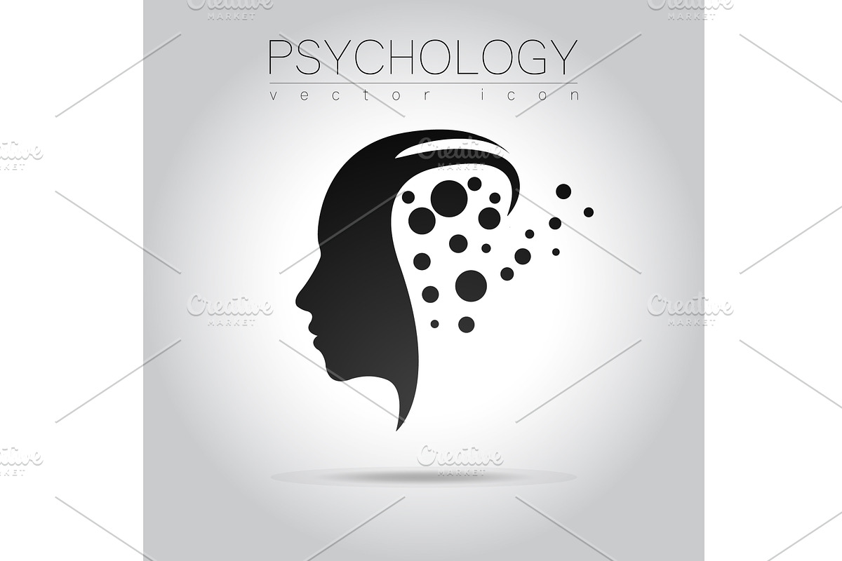 Modern head of Psychology. Profile, an Object Graphic by Wittmann