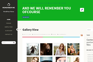 Rmemeber Me - Responsive WP Theme