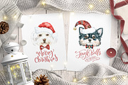 Christmas Character Dogs & Cats, an Animal Illustration by Catherine Wheel (Thumbnail 2 of 23)