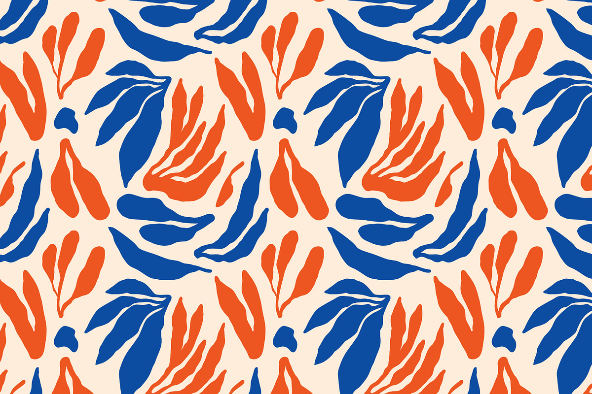 Abstract leaves, seamless patterns, a Pattern Graphic by Good Studio (Photo 3 of 9)