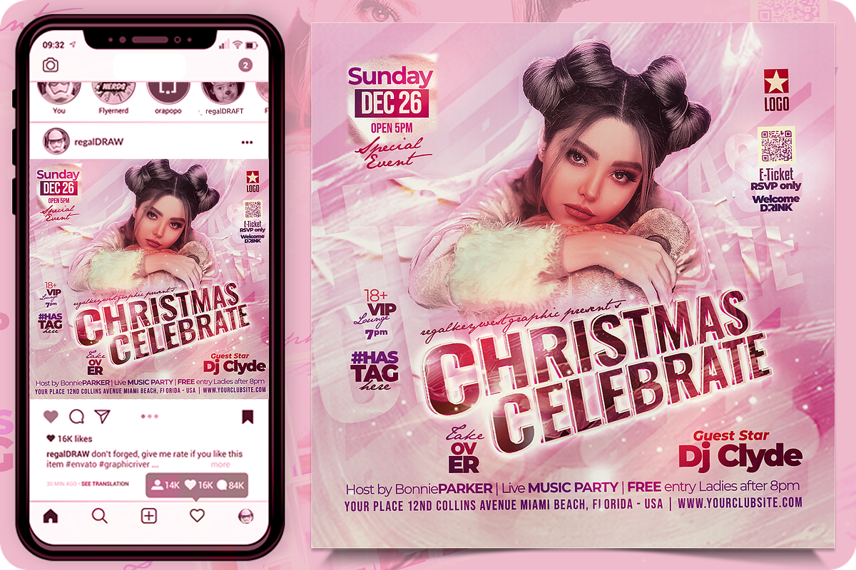 Christmas Flyer, a Flyer Template by regalDRAW