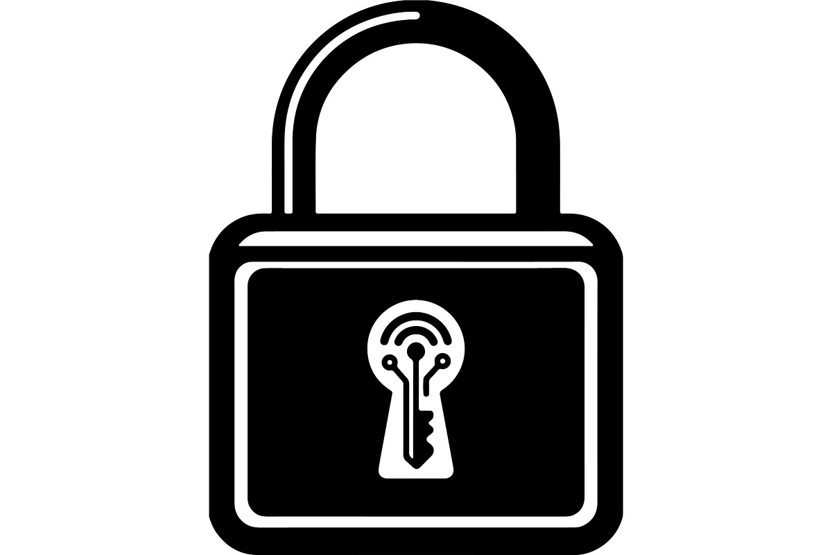 Padlock and Security Keyhole, a Technology Illustration by balal (Photo 8 of 13)