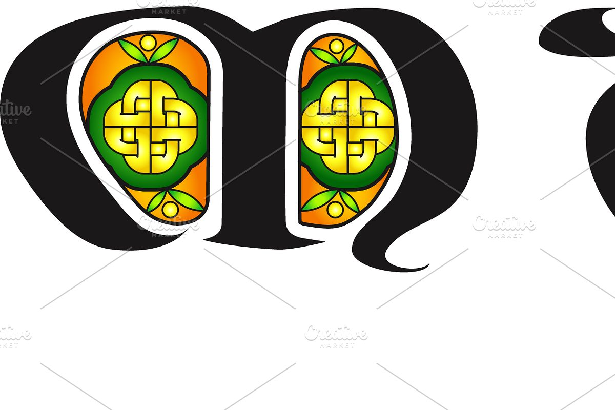 Aon Durrow Decorated Letters-Irish, a Decorative Illustration by AonCelticArt (Photo 4 of 5)