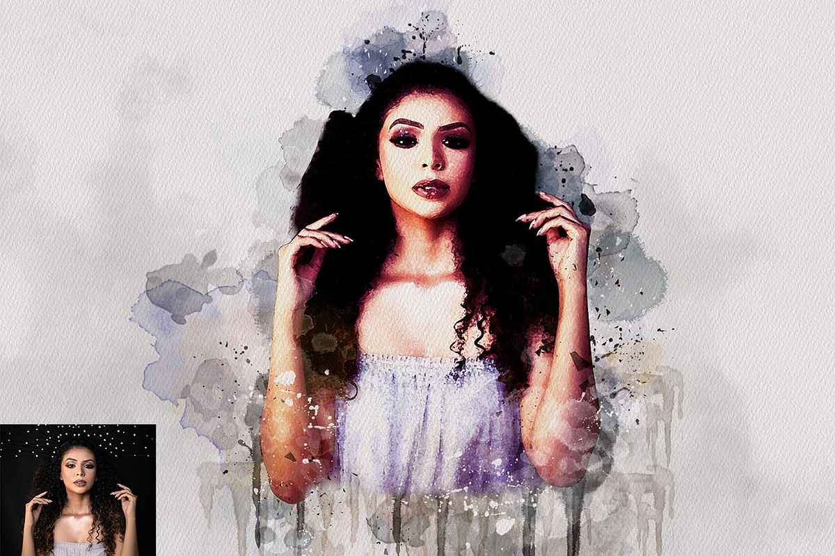 Watercolor Aura Portrait Ps Action, an Action Add-On by Studio Retouch (Photo 17 of 17)