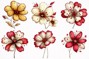 Watercolor Wildflower Clipart, an Illustration by DreamArtGraphic (Thumbnail 3 of 8)